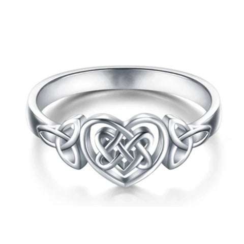Romantic Infinity Heart Love Rings For Women Wedding Engagement Couple Rings
