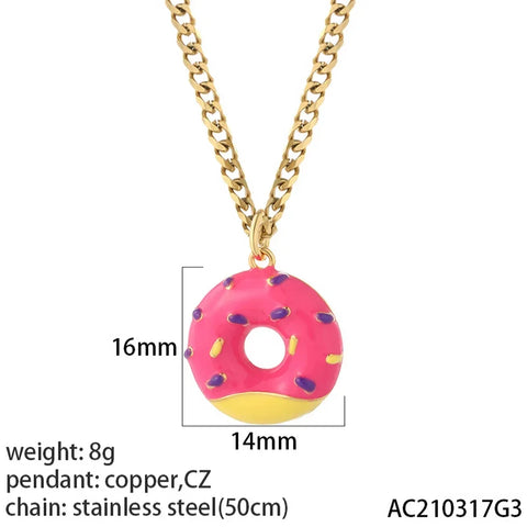 Heart Evil Blue Eye Sun Necklace for Women Cute Dog Bee Elephant Gold Color Pendant