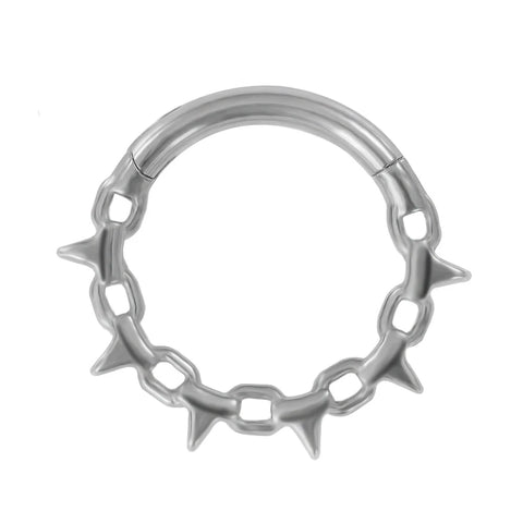 Vine Septum Nose Ring Piercing Hinged Clicker Stainless Steel Daith Clicker Helix Cartilage