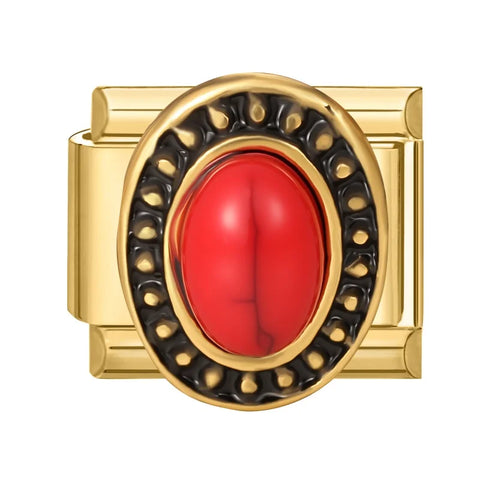 Golden Heart Butterfly Sun Flower Pearl Zircon Italian Charm Links