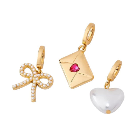 DIY zirconium inlaid gourmet sports pendant with gold plating and color retention