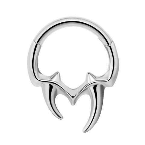 Vine Septum Nose Ring Piercing Hinged Clicker Stainless Steel Daith Clicker Helix Cartilage