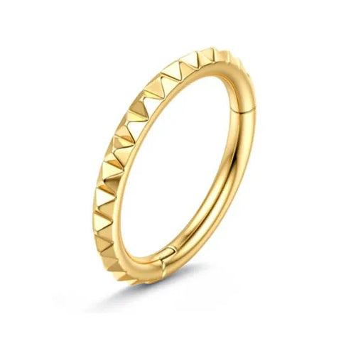 Bobisty Septum Nose Rings Hoops 316L Surgical Steel Septum Gold Plated Nose Ring