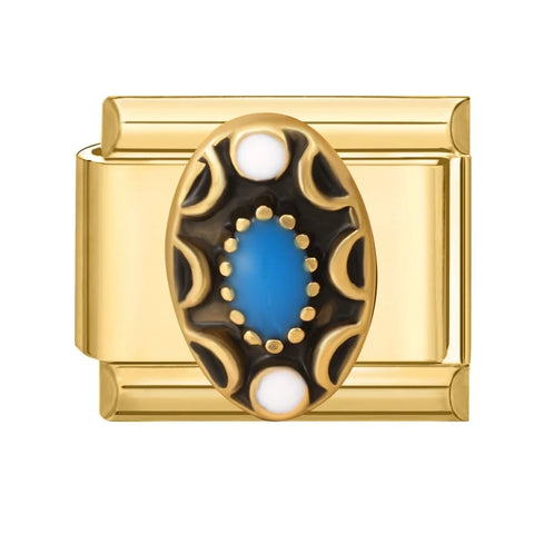 Golden Heart Butterfly Sun Flower Pearl Zircon Italian Charm Links