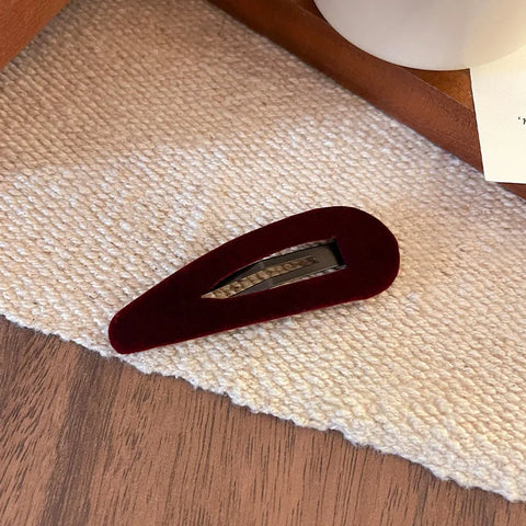 Autumn winter School Girls Velvet Hair Clip For Women