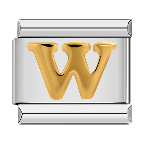 Alphabetic Italian Charm Links