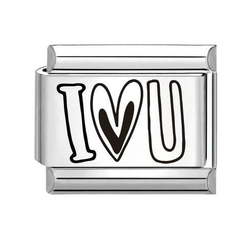 Black Engraving  Eye Jellyfish Butterfly Sun Moon Silver Charm Links