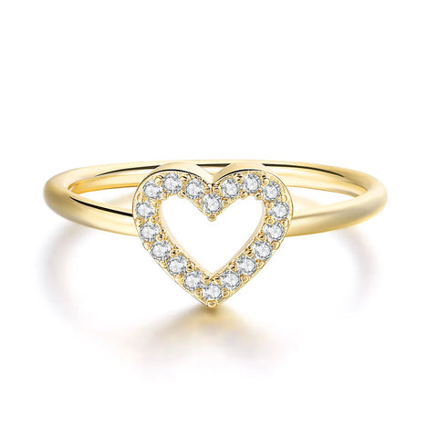Romantic Infinity Heart Love Rings For Women Wedding Engagement Couple Rings