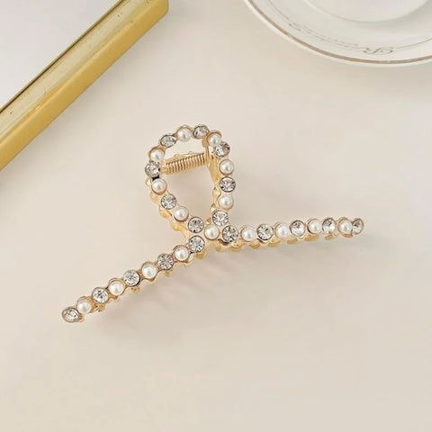 Korean Metal Geometric Hair Claws Barrettes Elegant Hair Clips Crab Hollow Out Hairpin