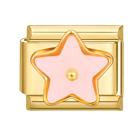 Golden Butterfly Leaf Moon Cat Flower Italian Charm Links