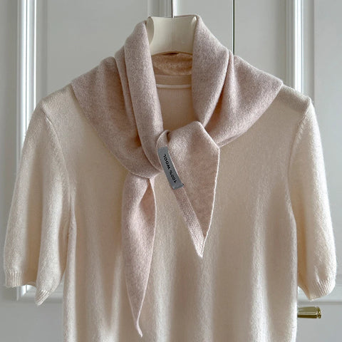 Triangle Scarf 100% Wool Triangular Scarves Women Headscarf