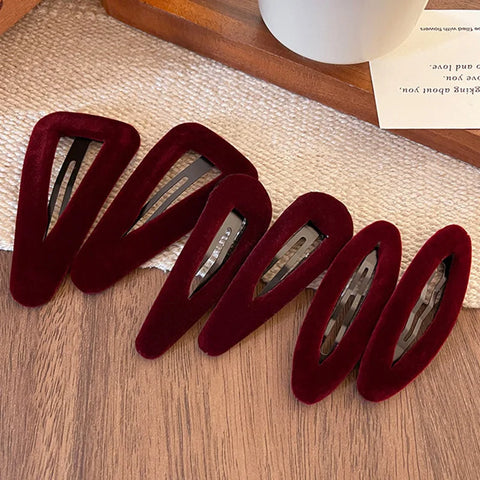 Autumn winter School Girls Velvet Hair Clip For Women