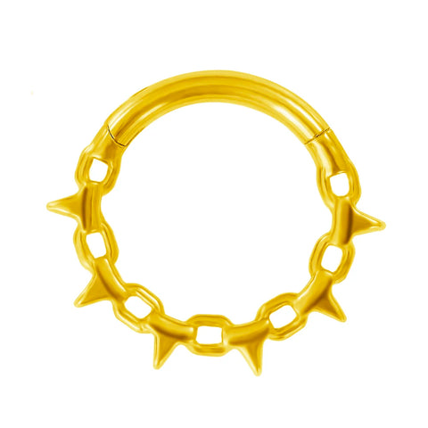 Vine Septum Nose Ring Piercing Hinged Clicker Stainless Steel Daith Clicker Helix Cartilage