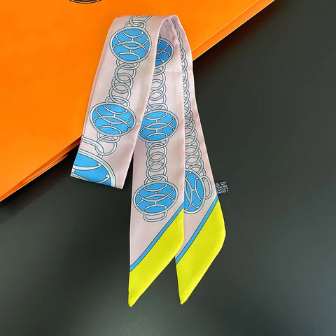 Saddle Print Summer Scarf Brand Design Women Skinny Bag Scarves