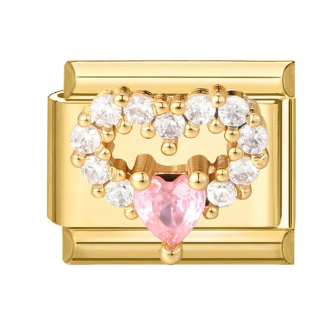 Golden Butterfly Leaf Moon Cat Flower Italian Charm Links