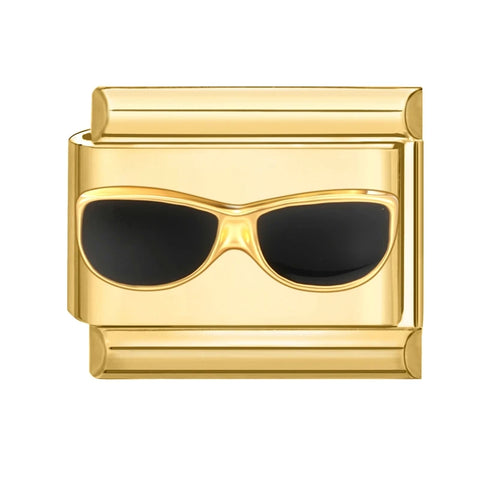 Golden Butterfly Leaf Moon Cat Flower Italian Charm Links