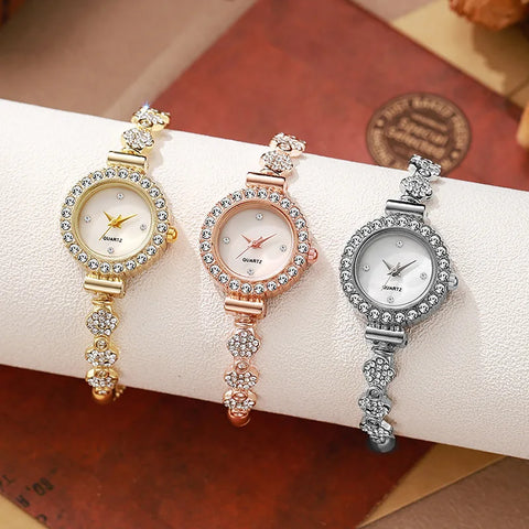 Simple Quartz Wristwatches Small Dial Watches Bracelet Ladies Watch Gift Clock