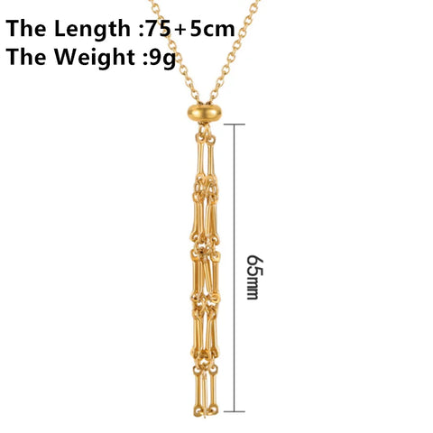 Stainless Steel DIY Stone Collecting Cord Adjustable Holder Collares Jewelry