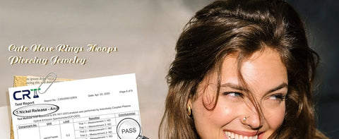 Bobisty Septum Nose Rings Hoops 316L Surgical Steel Septum Gold Plated Nose Ring