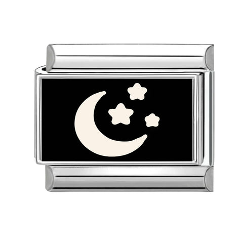 Black Heart Ship Flower Moon Cat Star Candy Charm Links