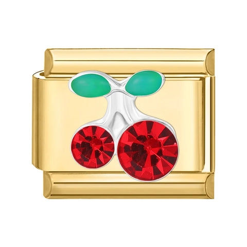 Golden Butterfly Leaf Moon Cat Flower Italian Charm Links