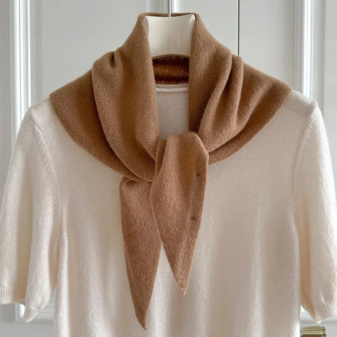 Triangle Scarf 100% Wool Triangular Scarves Women Headscarf