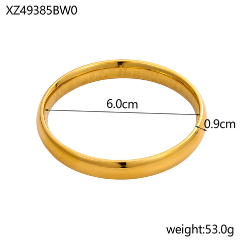 Stainless Steel Fashionable 18K Gold Plated Hollow Bracelet