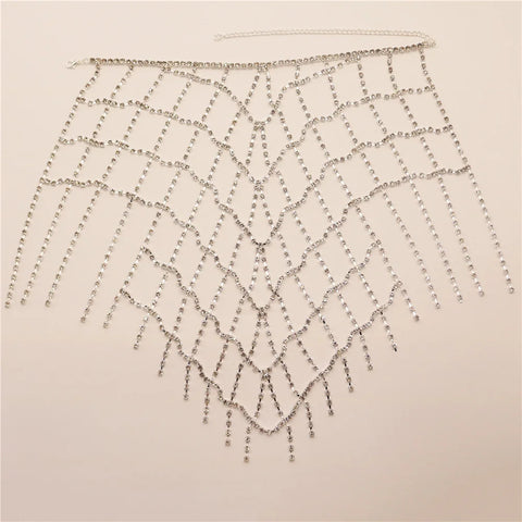 Sexy Sparkling Mesh Rhinestone Bra Chain Jewelry