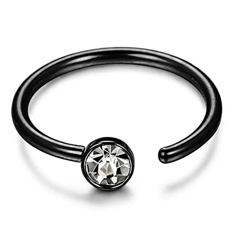 Stainless Steel Nose Rings for woman Hoop Nose Ring Earring CZ Body Ear Piercing Jewelry