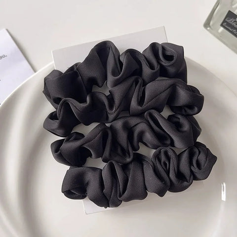 Elegant Satin Hair Scrunchies for Women Softer Than Elastic Bands Hair Rope Ponytail