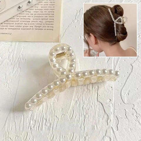 Korean Metal Geometric Hair Claws Barrettes Elegant Hair Clips Crab Hollow Out Hairpin