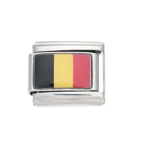 Colorful World Flag Italian Charm Links