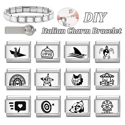 Laser Engraving Ferris Turtle Shark Star Charms