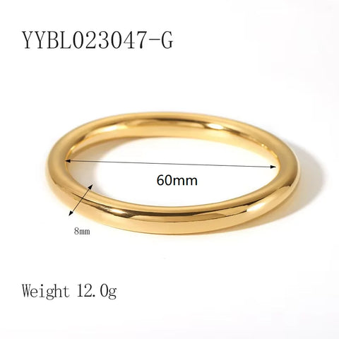 Stainless Steel Fashionable 18K Gold Plated Hollow Bracelet