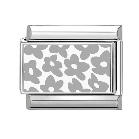 Grey Heart Cat Flower Skull Bead Italian Charm Links