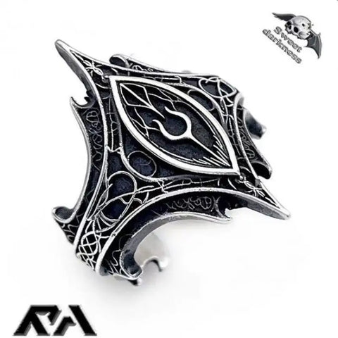 Vintage Personalized Irregular Pattern Gothic Style Open Ring Men Women Jewelry