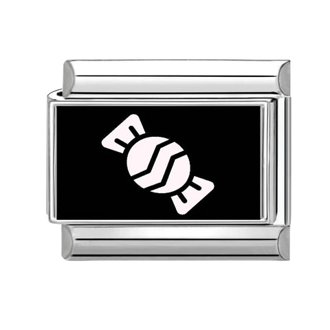 Black Heart Ship Flower Moon Cat Star Candy Charm Links