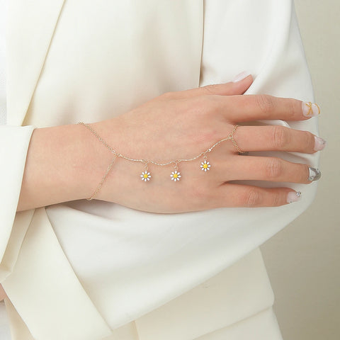 Vintage Emerald Blue Crystal Boho Wrist Bracelet for Women