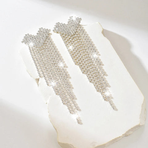 Super Flash Exquisite Korean Edition Evening Banquet High End Charm Earrings