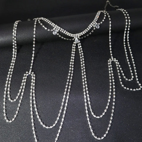 Sexy Elegant Rhinestone Shoulder Chain for Women