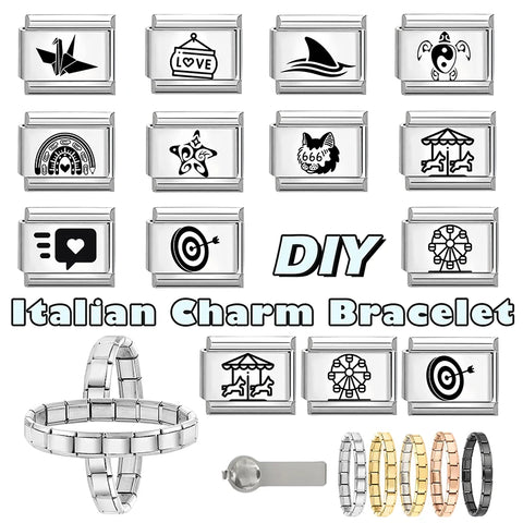 Laser Engraving Ferris Turtle Shark Star Charms