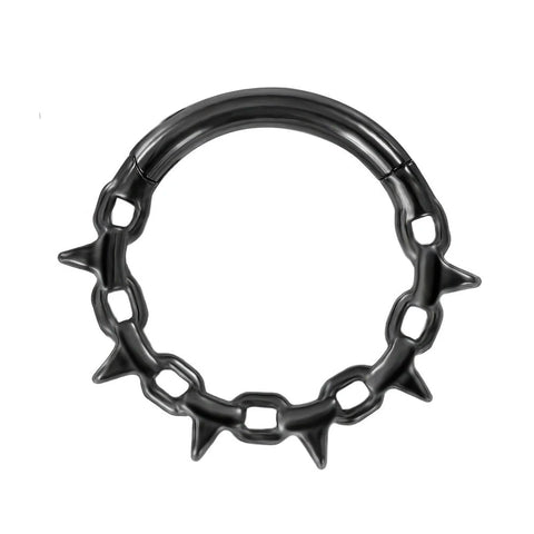 Vine Septum Nose Ring Piercing Hinged Clicker Stainless Steel Daith Clicker Helix Cartilage