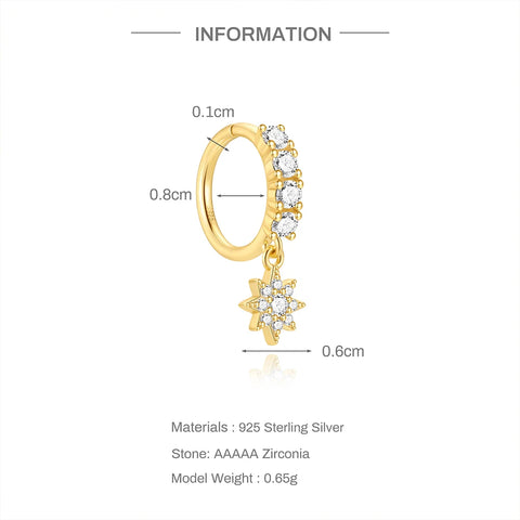 Sterling Silver Pierceing Nose Ring Simple Round Twist Rope Nose Ring Women