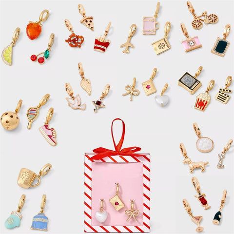 DIY zirconium inlaid gourmet sports pendant with gold plating and color retention