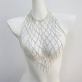 Sparkling Mesh Rhinestone Bra Chain