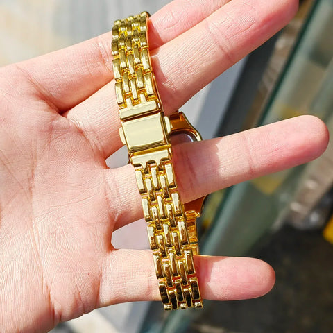 Women Stainless Steel Square Simple Design Men Quartz Watch Fashion Diamond