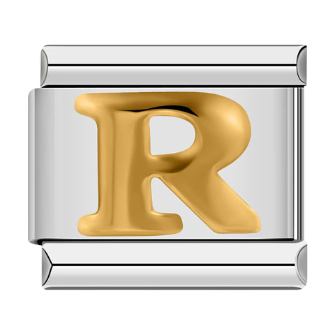 Alphabetic Italian Charm Links