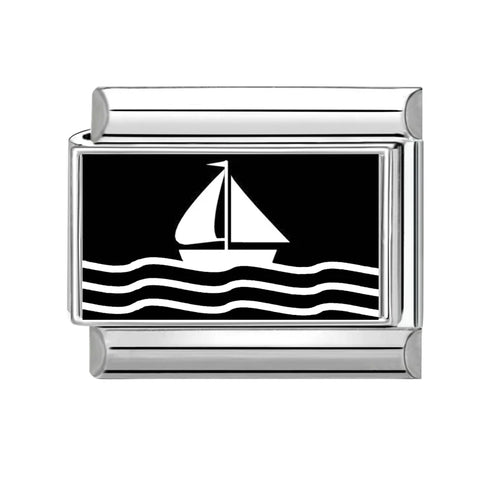 Black Heart Ship Flower Moon Cat Star Candy Charm Links