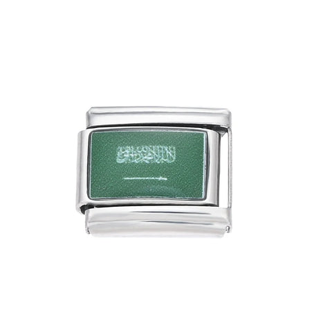 Colorful World Flag Italian Charm Links