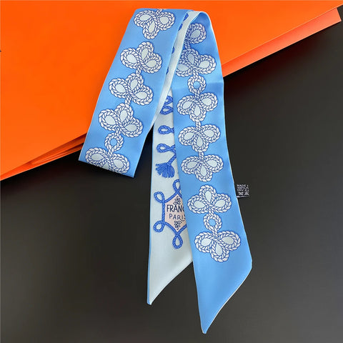 Saddle Print Summer Scarf Brand Design Women Skinny Bag Scarves